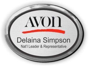 (image for) AVON Oval Executive Silver badge