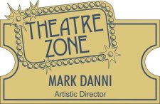 (image for) TheatreZone Inc Shaped Gold badge