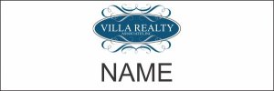 (image for) Villa Realty Associtates, Inc Shaped White badge