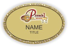 (image for) Pinnacle 1 Realty Oval Bling Gold badge