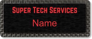 (image for) Super Tech Services Carbon Frame Anodized Insert badge