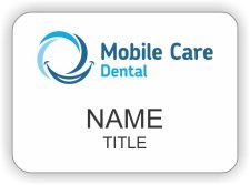 (image for) Mobile Care Dental Shaped White badge