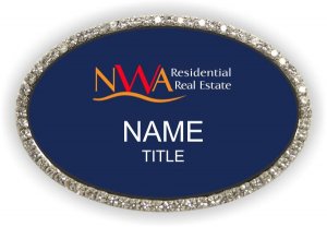 (image for) NWA Residential Real Estate Oval Bling Silver Other badge