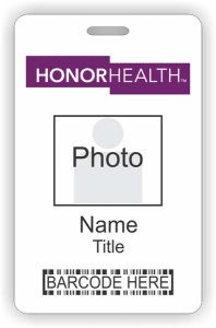 (image for) Honor health Barcode ID Vertical badge