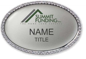 (image for) Summit Funding Oval Bling Silver badge