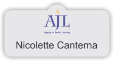 (image for) Agency for Jewish Learning Shaped Silver badge