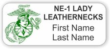 (image for) NE-1 Lady Leathernecks Standard White badge