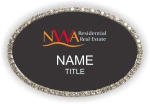 (image for) NWA Residential Real Estate Oval Bling Silver Other badge