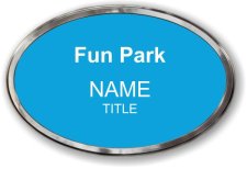 (image for) Fun Park Oval Prestige Polished badge