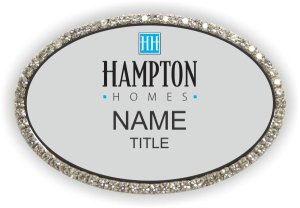 (image for) Hampton Homes Oval Bling Silver badge