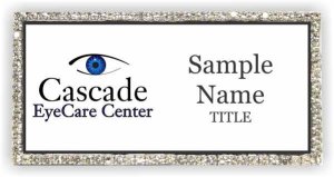 (image for) Cascade Eyecare Bling Silver Other badge