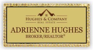 (image for) Hughes & Company Real Estate Bling Gold badge