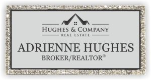 (image for) Hughes & Company Real Estate Bling Silver badge