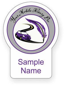 (image for) Your Mobile Notary Shaped White badge