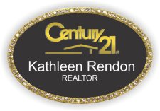 (image for) Century 21 Scott Myers Realtors Oval Bling Gold Other badge