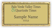 (image for) Palo Verde Valley Times Bling Gold badge
