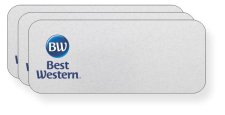 (image for) (New Logo) Best Western Standard Silver Badge Logo Only Pack of 25