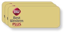 (image for) Best Western Plus Standard Gold Badge Logo Only pack of 25