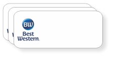 (image for) Best Western Standard White Badge Logo Only Pack of 25