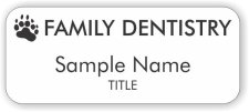 (image for) Nolan R. Behr, DDS Standard White badge