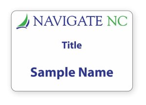 (image for) NAVIGATE NC Shaped White badge
