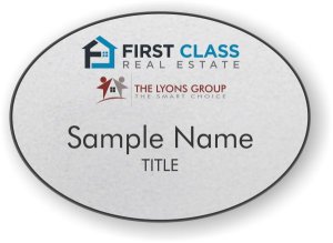 (image for) First Class Real Estate Oval Silver badge