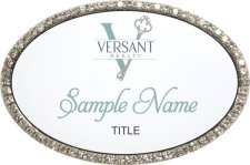 (image for) Versant Realty, Inc Oval Bling Silver Other badge