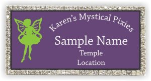 (image for) Karen\'s Mystical Pixies Bling Silver Other badge