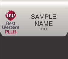 (image for) (New Logo) Best Western Plus Silver Pocket Insert