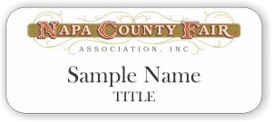 (image for) Napa County Fair Association Standard White badge
