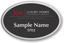 (image for) Keller Williams Luxury Homes Oval Prestige Pebbled badge