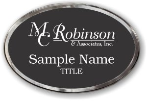 (image for) M. C. Robinson & Associates, Inc. Oval Prestige Polished badge