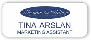 (image for) Westminster Village Full Color - Round Corners badge