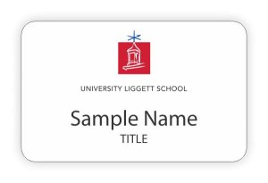 (image for) University Liggett School Standard White badge