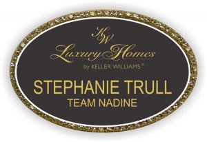 (image for) Luxury Homes by Keller Williams Gold Oval Bling Badge