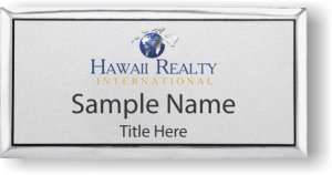 (image for) Hawaii Realty International Executive Silver badge (Sans-Serif Font)