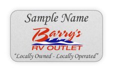 (image for) Barry's RV Outlet Shaped Silver badge