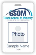 (image for) Grace School of Ministry Photo ID Vertical badge