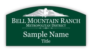(image for) Bell Mountain Ranch Metropolitan District Shaped Other badge