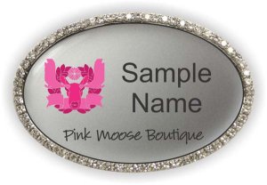 (image for) Pink Moose Boutique Bling Silver Other badge