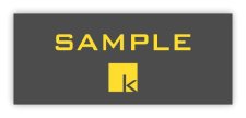 (image for) Koh Orthodontics Standard Slate Grey Square Corner badge - Goldenrod Logo
