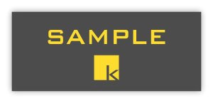 (image for) Koh Orthodontics Standard Slate Grey Square Corner badge - Goldenrod Logo