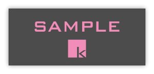 (image for) Koh Orthodontics Standard Slate Grey Square Corner badge - Rose Logo