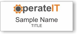 (image for) operateIT Standard White Square Corner badge