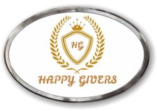 (image for) Happy Givers Oval Prestige Polished badge