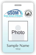 (image for) Aenon Bible College Photo ID Vertical badge