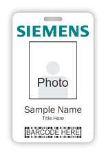 (image for) Siemens Barcode ID Vertical badge