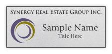 (image for) Synergy Real Estate Group Inc. Standard Silver Square Corner badge