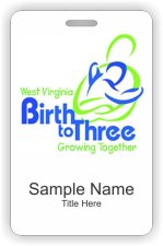 (image for) West Virginia Birth to Three ID Vertical badge