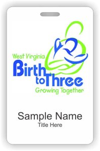 (image for) West Virginia Birth to Three ID Vertical badge